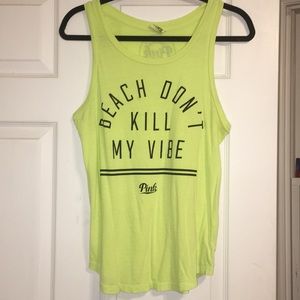 Victoria’s Secret PINK Yellow Beach Vibe Tank